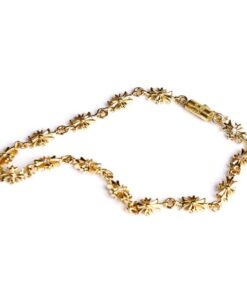 22K Gold Tiny E CH Plus Bracelet