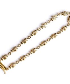 22K Gold Tiny E CH Plus Bracelet