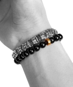 CH Plus Square Pattern Bracelet