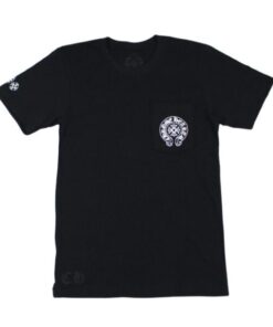 Chrome Hearts American Flag Logo T-Shirt – Black