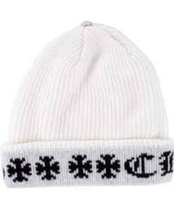 Chrome Hearts Big Daddy Cashmere Beanie – White