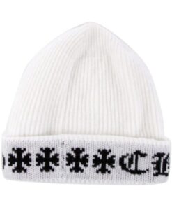 Chrome Hearts Big Daddy Cashmere Beanie – White