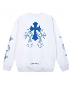 Chrome Hearts Blue Logo Crewneck Sweatshirt