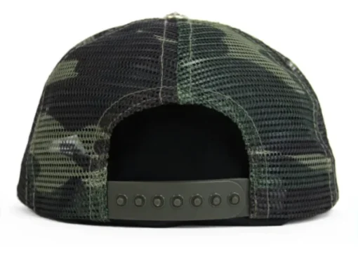 Chrome Hearts CH Hollywood Trucker Hat – Black Camo