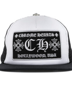 Chrome Hearts CH Hollywood Trucker Hat – BlackWhite