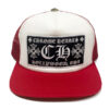 Chrome Hearts CH Hollywood Trucker Hat – Red White