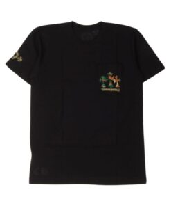 Chrome Hearts Camouflage Cemetery Cross Pocket Tee