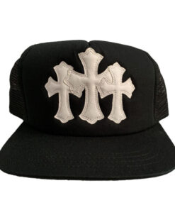 Chrome Hearts Cemetery Trucker Hat – Black