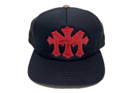 Chrome Hearts Cemetery Trucker Hat – Black-Red