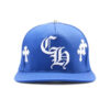 Chrome Hearts Cross Patch Baseball Hat – Blue