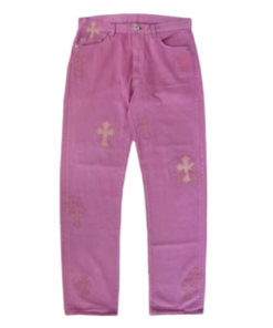 Chrome Hearts Denim Pink Jeans