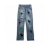 Chrome Hearts Graffiti Red Lips Jeans