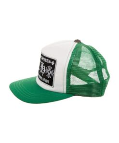 Chrome Hearts Green And White Hollywood Hat