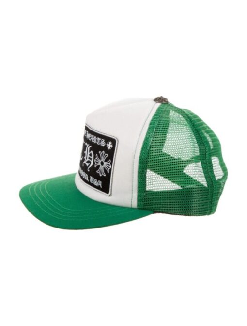 Chrome Hearts Green And White Hollywood Hat