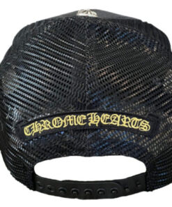 Chrome Hearts Hollywood Corduroy Trucker Hat – Black-Gold