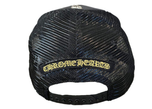 Chrome Hearts Hollywood Corduroy Trucker Hat – Black-Gold