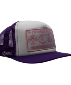 Chrome Hearts Hollywood Trucker Hat PurpleWhitePink