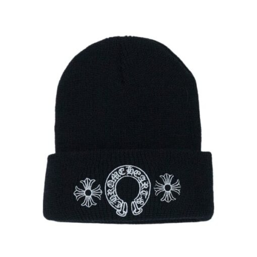 Chrome Hearts Horse Shoe Beanie – Black