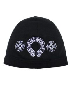 Chrome Hearts Horseshoe Skull Cap Beanie – Black