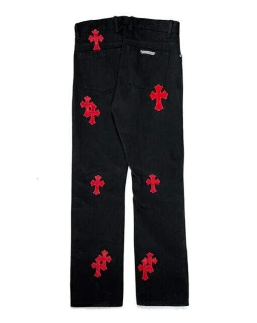 Chrome Hearts Levi’s Red Cross Patch Jeans – Black