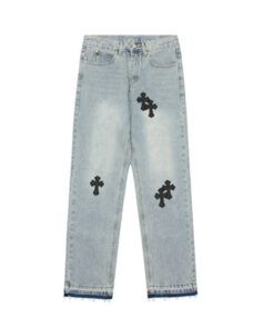 Chrome Hearts Light Blue Jeans