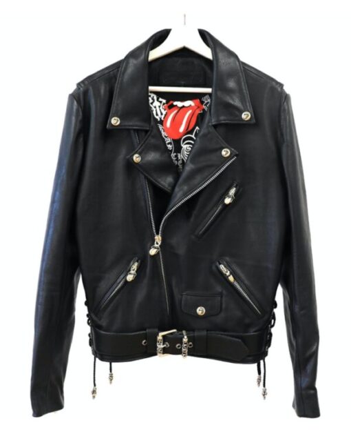 Chrome Hearts Lip and Tongue JJ Dean Biker Jacket