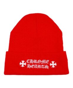 Chrome Hearts Logo Beanie – Red