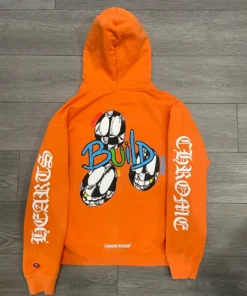 Chrome Hearts Matty Boy Link & Build Hoodie – Orange