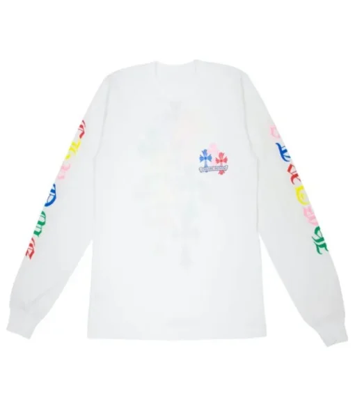 Chrome Hearts Multi Color Cross Cemetery Sweatshirt