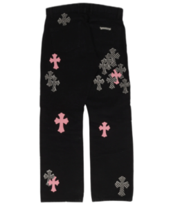 Chrome Hearts Multi Color Cross Jeans