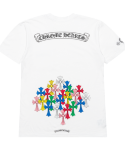 Chrome Hearts Multi Color Cross Scroll Tee – White