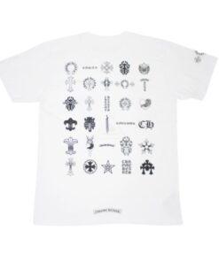 Chrome Hearts Multi Logo Short Sleeve T-Shirt