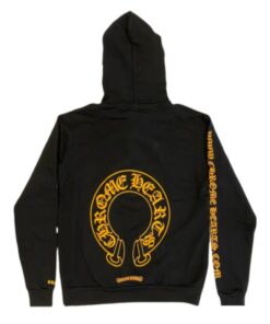 Chrome Hearts Online Exclusive Hoodie Yellow back