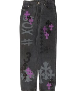 Chrome Hearts Online Exclusive Levi’s Cross Patch Stencil Jeans