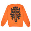 Chrome Hearts Vine Dagger Crewneck Sweatshirt – Orange