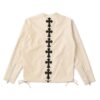 Chrome Hearts x Dover Street Market Ginza Cemetary Spine Leather Jacket – Beige