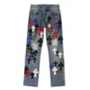 Firmranch Leather Leopard Cross Pants